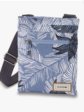 Dakine Blue and Cream Leaf Water Resistant Crossbody